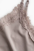 Lace-Trimmed Microfiber Nightgown