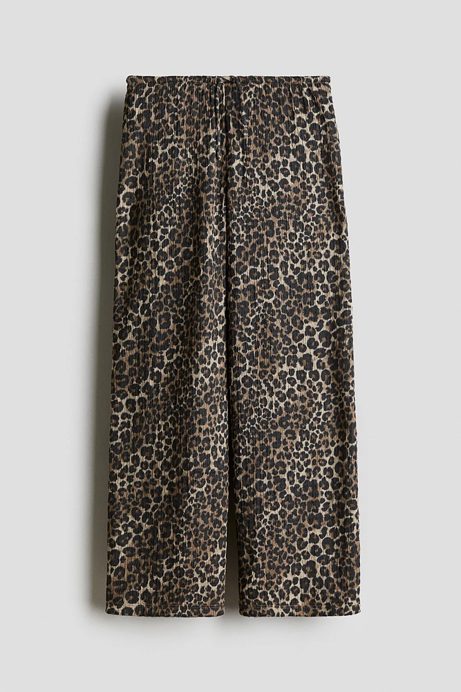 Textured Jersey Pants