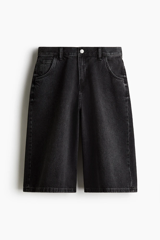 Super-Baggy Denim Shorts