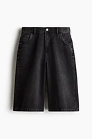 Super-Baggy Denim Shorts