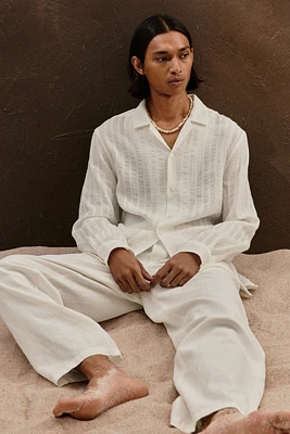 Chemise classique à col cubain