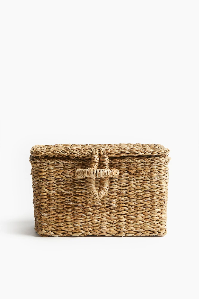 Seagrass Storage Basket with Lid