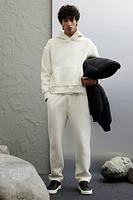 Loose Fit Ribbed Hoodie