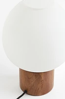Table Lamp Wood and Glass