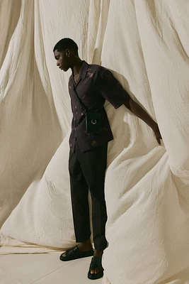 Chemise classique en lyocell mélangé