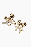 Bow-Shaped Stud Earrings