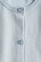 Fine-Knit Glittery Cardigan