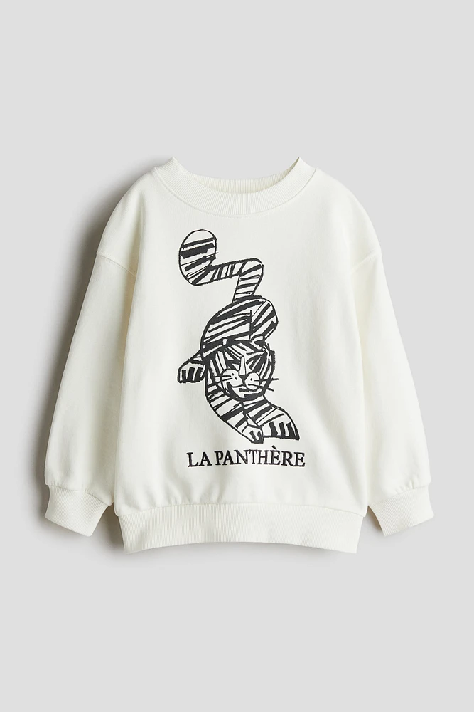 Printed Crewneck Sweatshirt