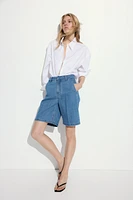 Denim Bermuda Shorts