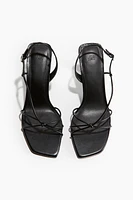 Sandales à talon avec brides fines