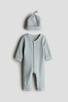 2-piece Waffled Cotton Set