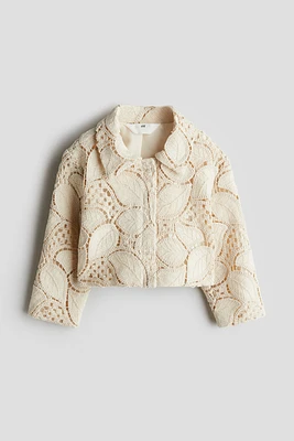 Crochet-Look Jacket