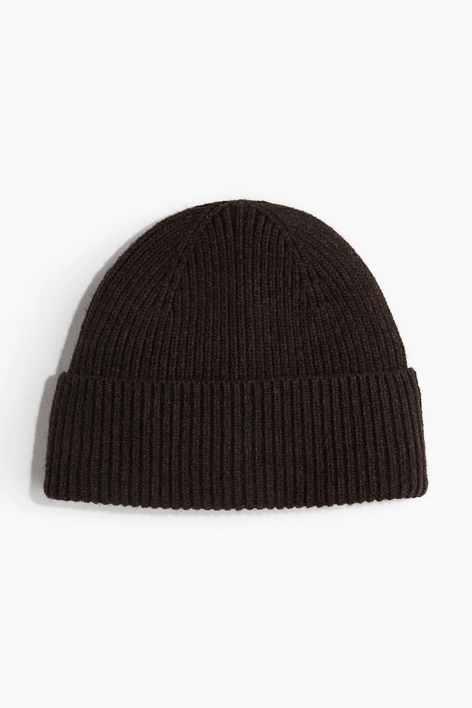 Rib-Knit Wool-Blend Hat