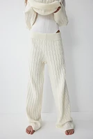Cable-knit Pants