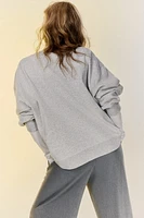 Sweatshirt with Text Motif