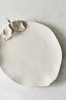 Lemon-shaped Stoneware Serving Plate