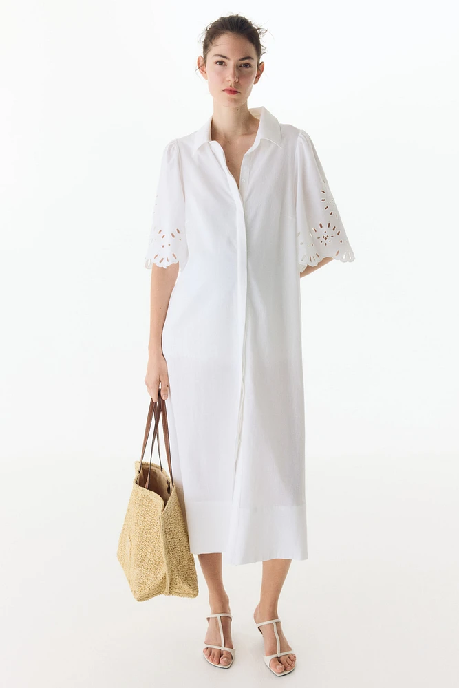 MAMA Robe chemisier en coton