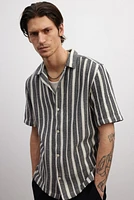 Regular-Fit Textured Resort Shirt