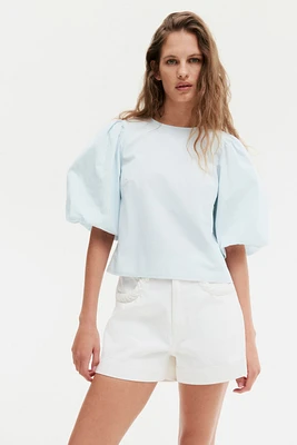 Puff-Sleeved Blouse