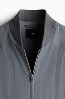 Regular-Fit Lyocell-Blend Bomber Jacket