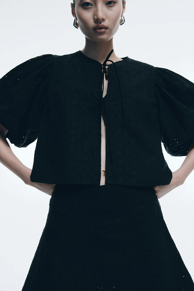 Blouse en broderie anglaise