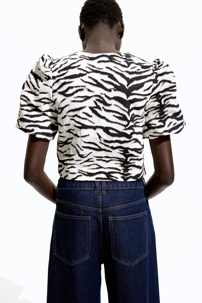 Puff-Sleeved Blouse