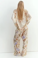 Piping-Detail Pants