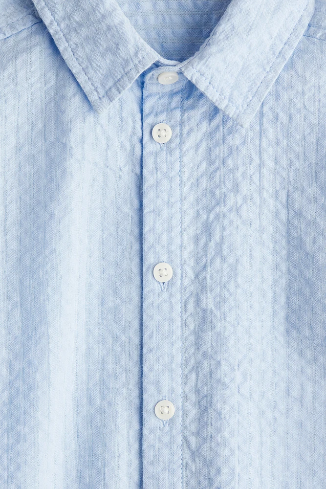 Cotton Seersucker Shirt