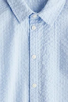 Cotton Seersucker Shirt