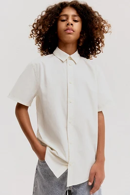 Chemise à manches courtes en coton