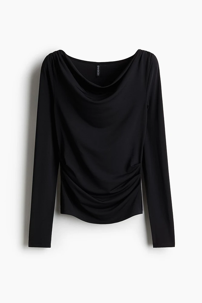 Draped Jersey Top
