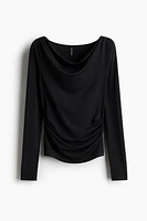 Draped Jersey Top