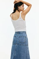 A-Line Denim Skirt