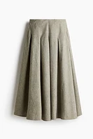 Long Pleated Skirt