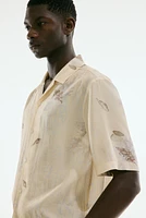 Regular-Fit Lyocell-Blend Resort Shirt