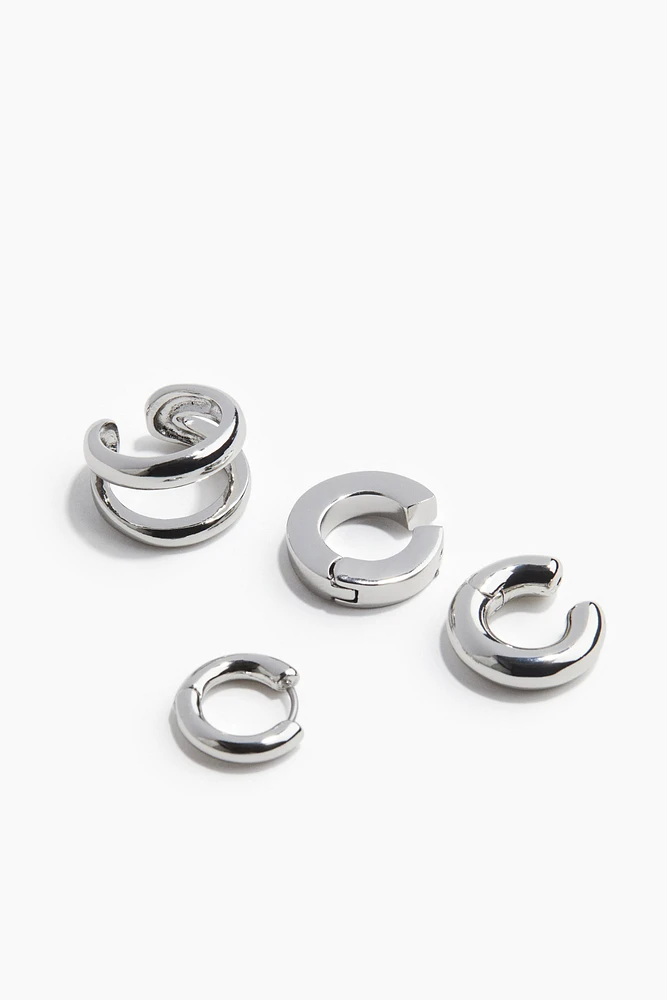 4-pack Ear Cuffs and Earring