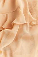 Flounced Chiffon Dress