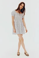 Smocked Poplin Dress