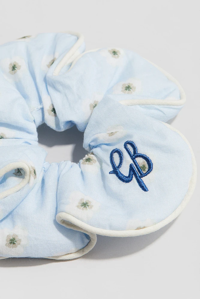 Patterned Cotton Scrunchie