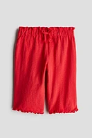 Textured Cotton Pants