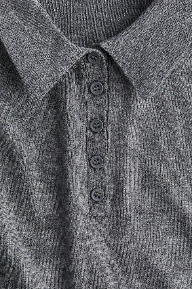 Fine-knit Polo Shirt