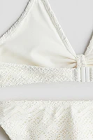 3-Piece Crochet-Look Swim Set