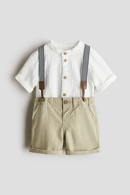 2-Piece Set with Suspenders