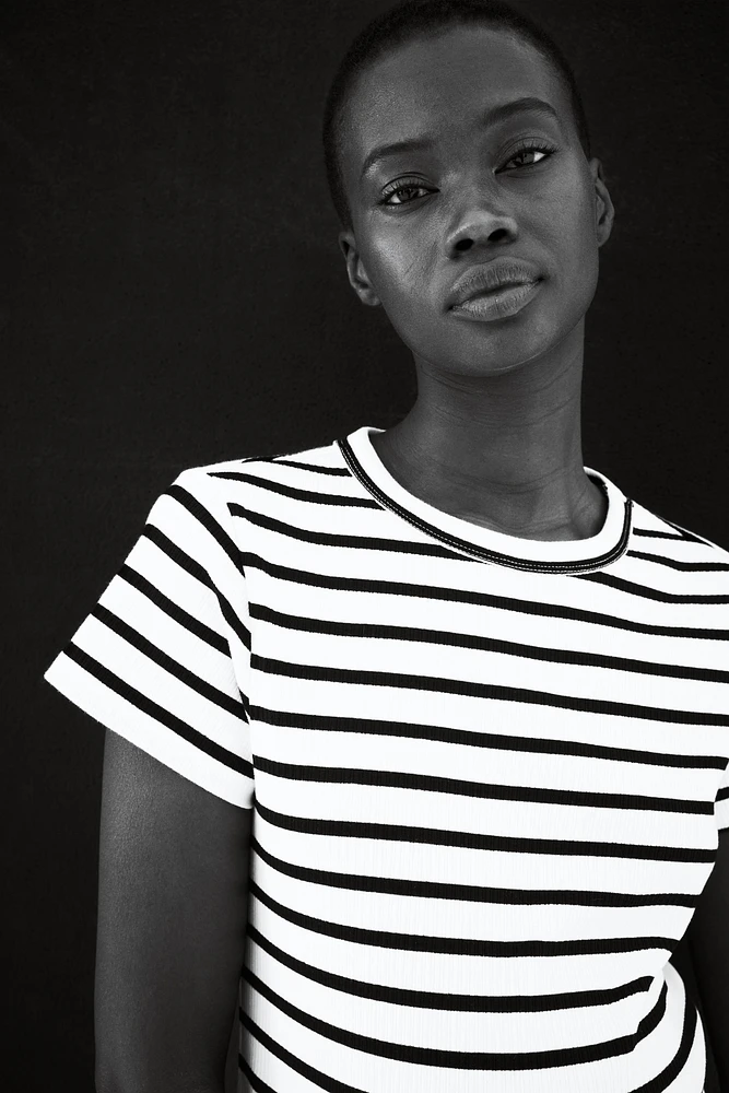 Robe T-shirt MAMA côtelée