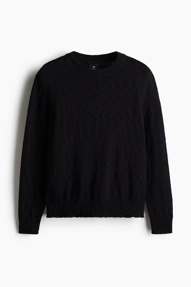 Regular-Fit Rolled Edge Sweater