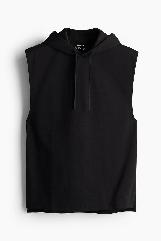 Regular-Fit Sleeveless Sports Hoodie with DryMove™