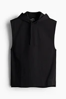 Regular-Fit Sleeveless Sports Hoodie with DryMove™