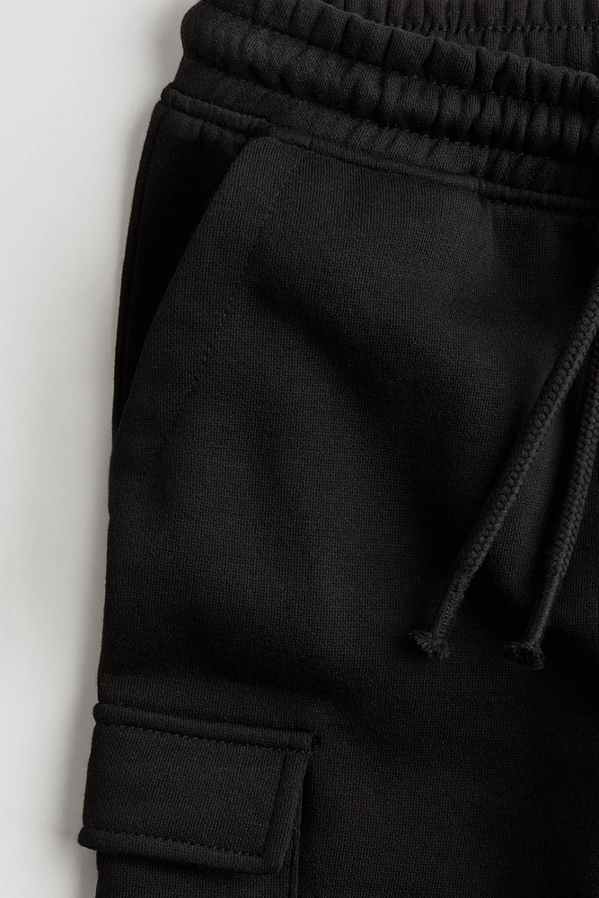 Brushed-Inside Cargo Joggers