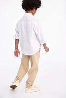 Loose-Fit Tapered Twill Chinos