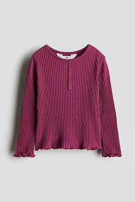Pointelle Jersey Top